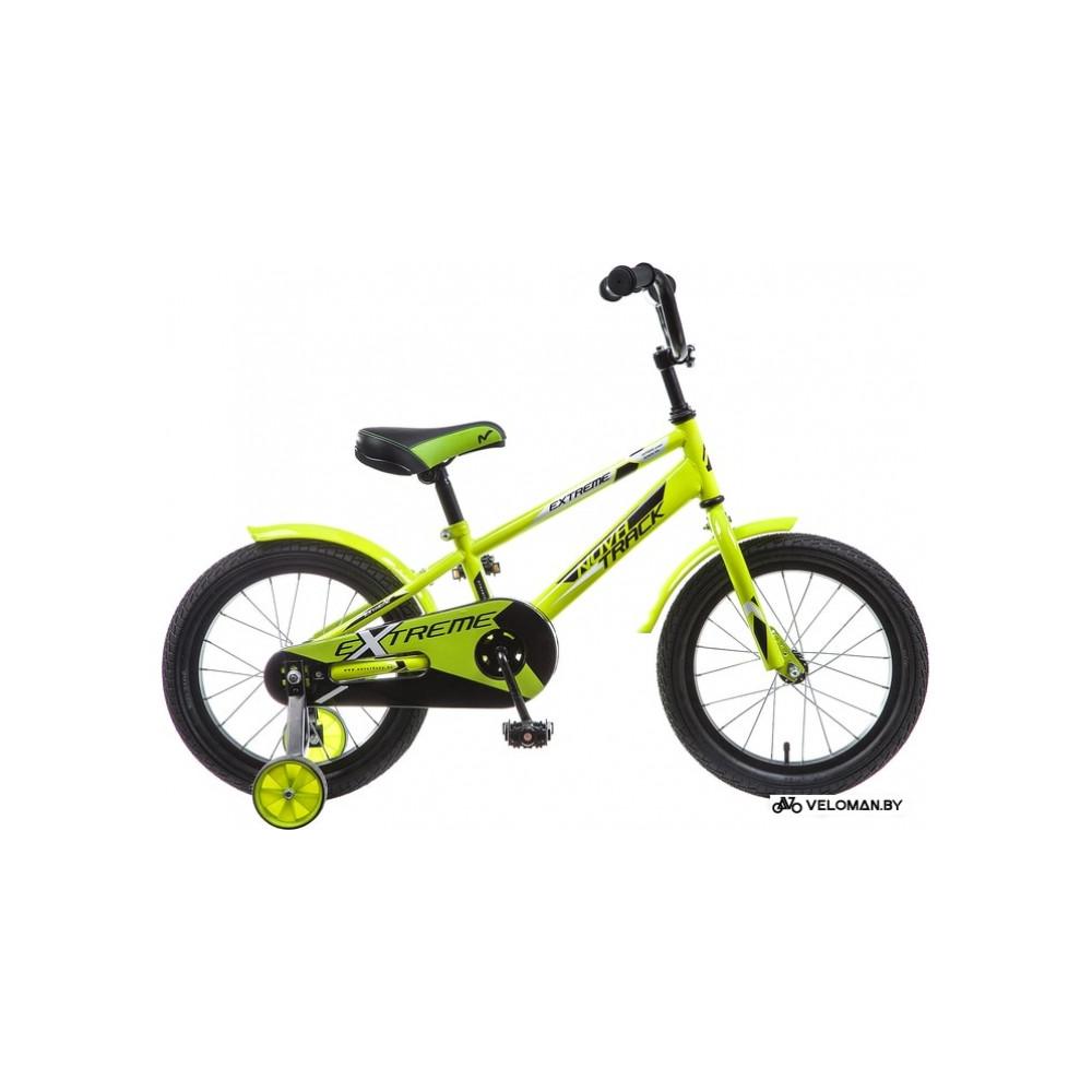 Детский велосипед Novatrack Extreme 14 (зеленый, 2019)