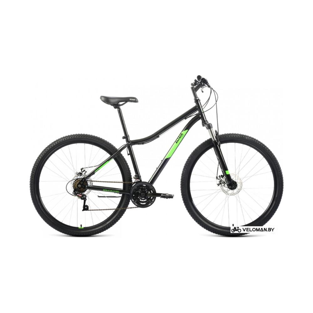 Велосипед горный Altair MTB HT 29 2.0 D р.21 2022 (черный/ярко-зеленый)