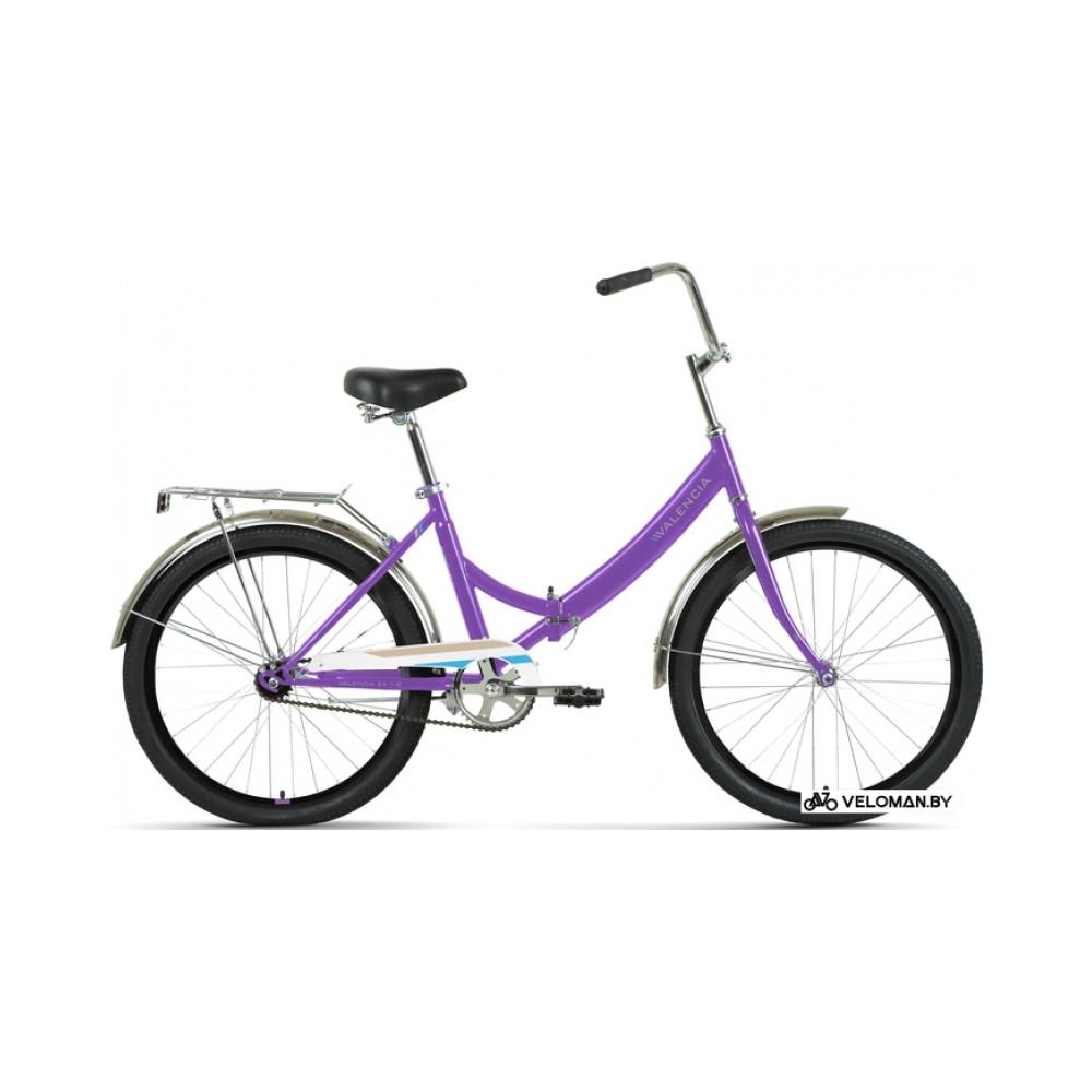 Велосипед городской Forward Valencia 24 1.0 2022 (фиолетовый)