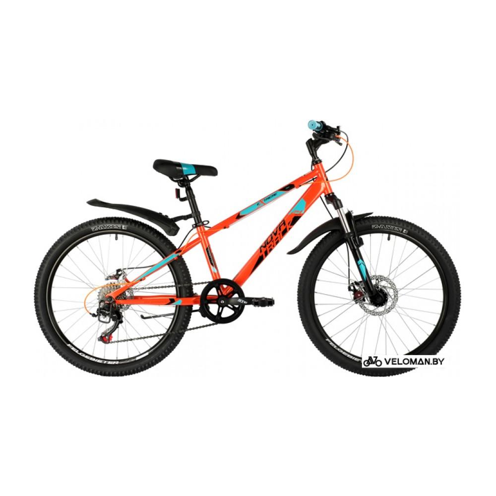 Велосипед горный Novatrack Extreme 6.D 24 2021 (оранжевый)