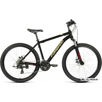 Велосипед горный Forward Hardi 27.5 X D 2022 (черный/желтый)