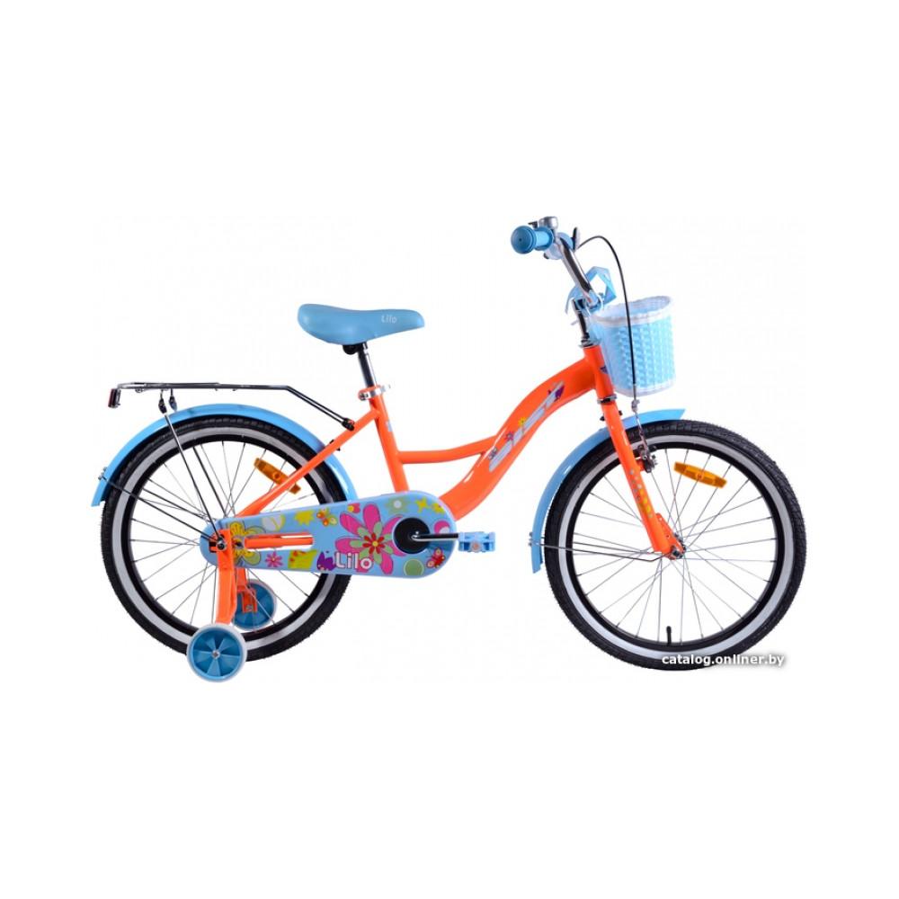 Детский велосипед AIST Lilo 20 2022 (оранжевый/голубой)