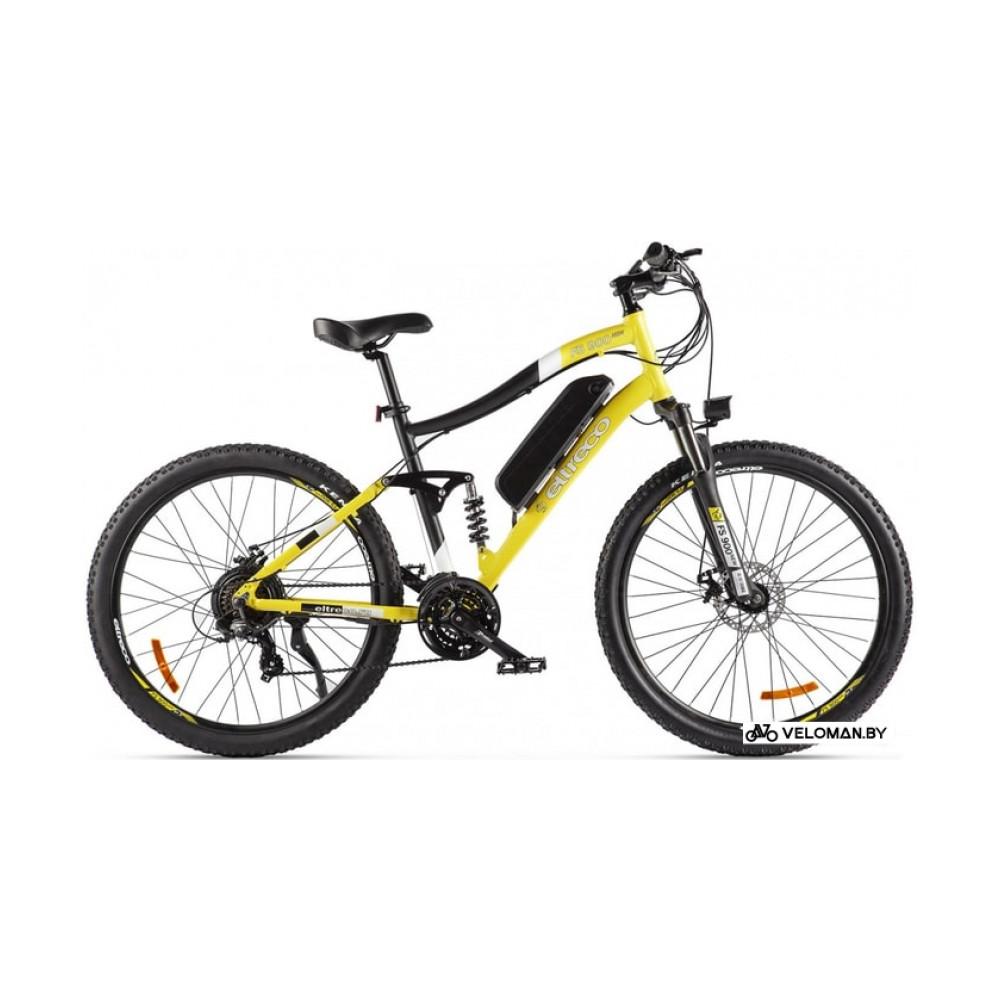 Электровелосипед Eltreco FS900 new (черный/желтый)