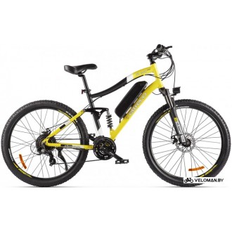 Электровелосипед горный Eltreco FS900 new (черный/желтый)