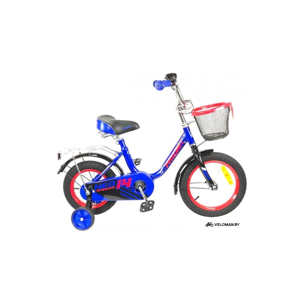 Детский велосипед Favorit Neo 14 (синий, 2019)