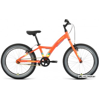 Детский велосипед Forward Comanche 20 1.0 2022 (оранжевый/желтый)