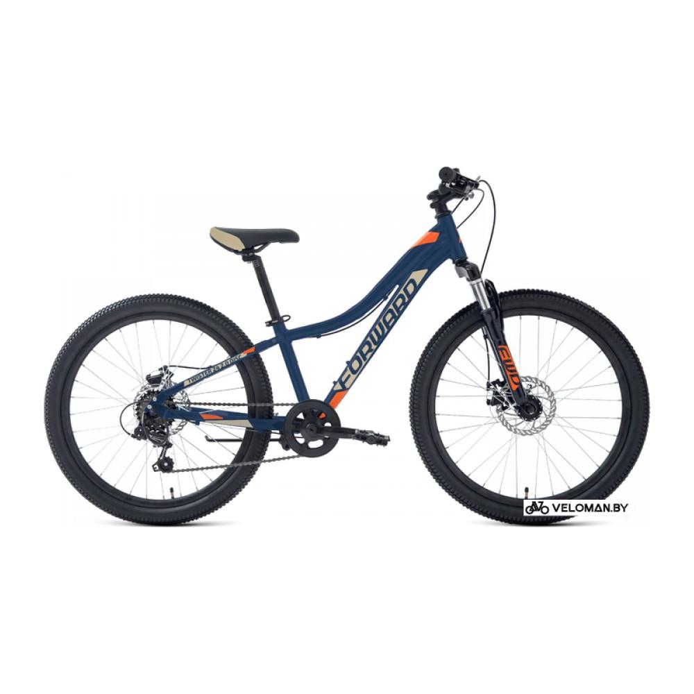 Велосипед горный Forward Twister 24 2.0 D 2022 (темно-синий)