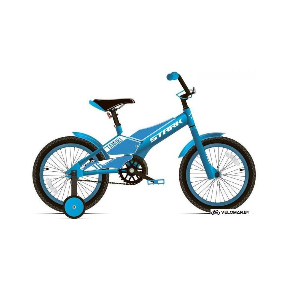 Детский велосипед Stark Tanuki 16 Boy 2020 (голубой/белый)