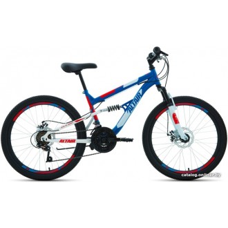 Велосипед Altair MTB FS 24 disc 2021 (синий)