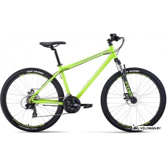 Велосипед горный Forward Sporting 27.5 2.0 disc р.19 2020 (салатовый)
