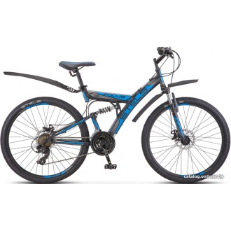 Велосипед Stels Focus MD 26 21-sp V010 2022 (черный/синий)