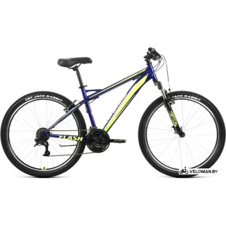 Велосипед горный Forward Flash 26 1.2 р.15 2022 (синий/ярко-зеленый)