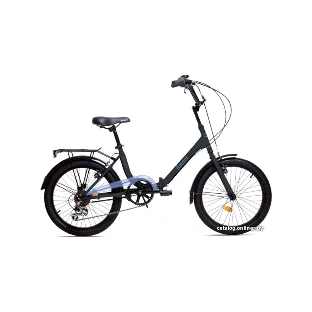 Велосипед AIST Smart 20 2021 (черный/синий)