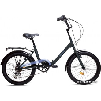 Велосипед городской AIST Smart 20 2021 (черный/синий)