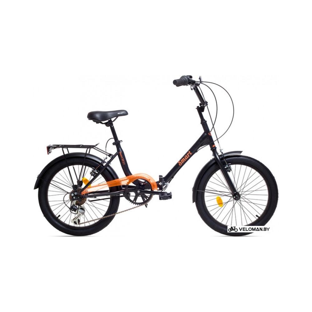 Велосипед городской AIST Smart 20 2.1 2017 (черный/оранжевый)