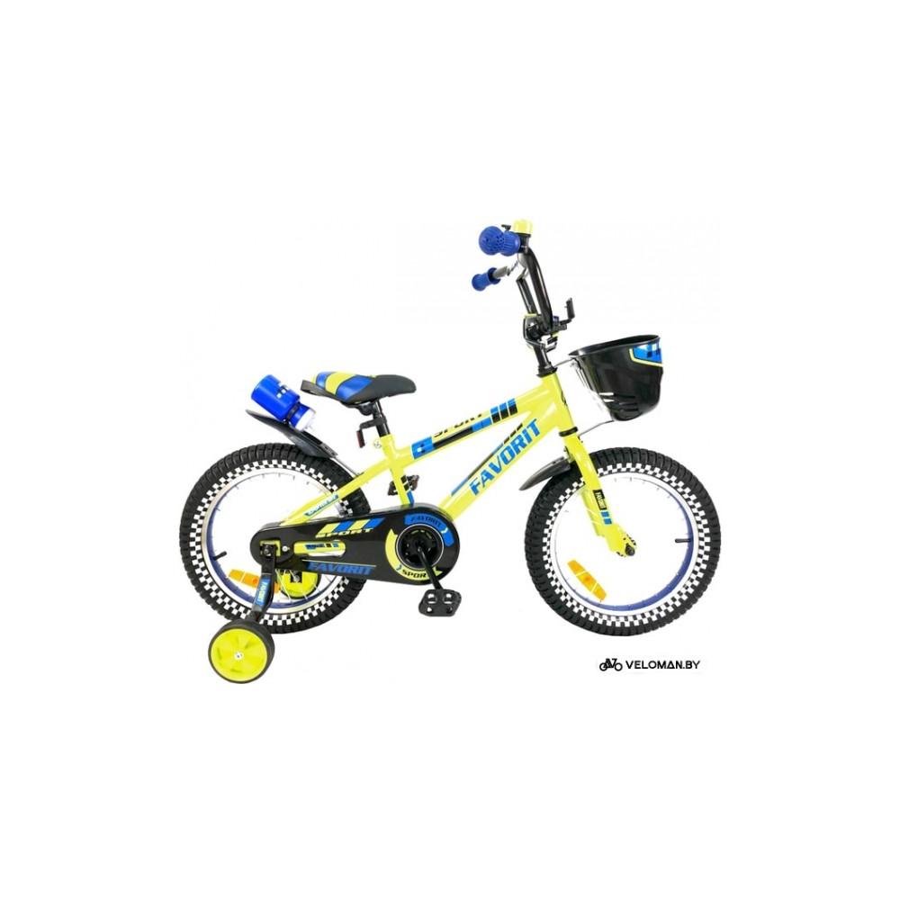 Детский велосипед Favorit Sport 16 (лайм, 2019)