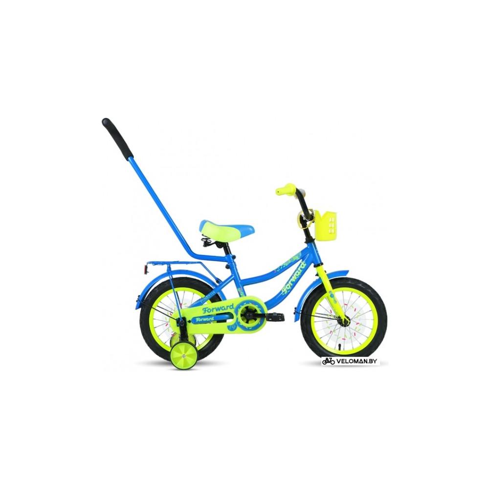 Детский велосипед Forward Funky 14 2021 (синий/желтый)