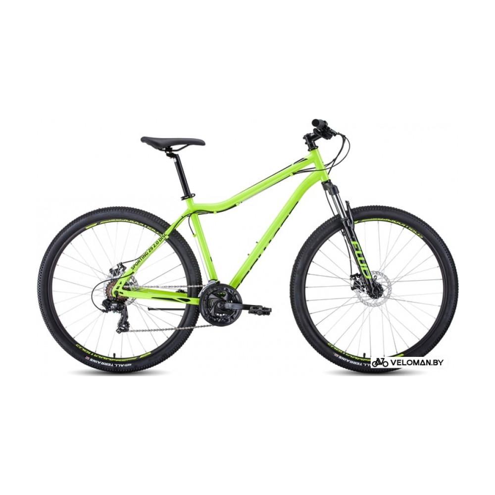 Велосипед горный Forward Sporting 29 2.0 disc р.17 2021 (зеленый)