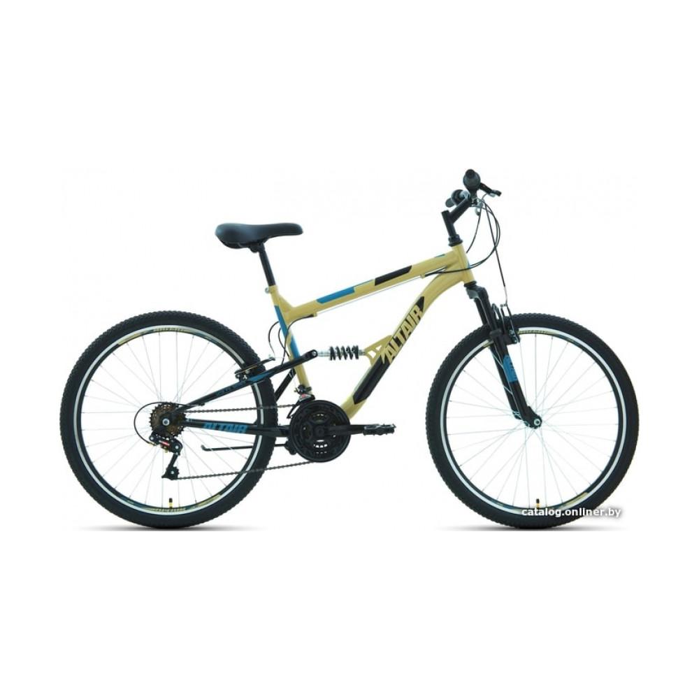 Велосипед Altair MTB FS 26 1.0 р.16 2021 (бежевый/черный)