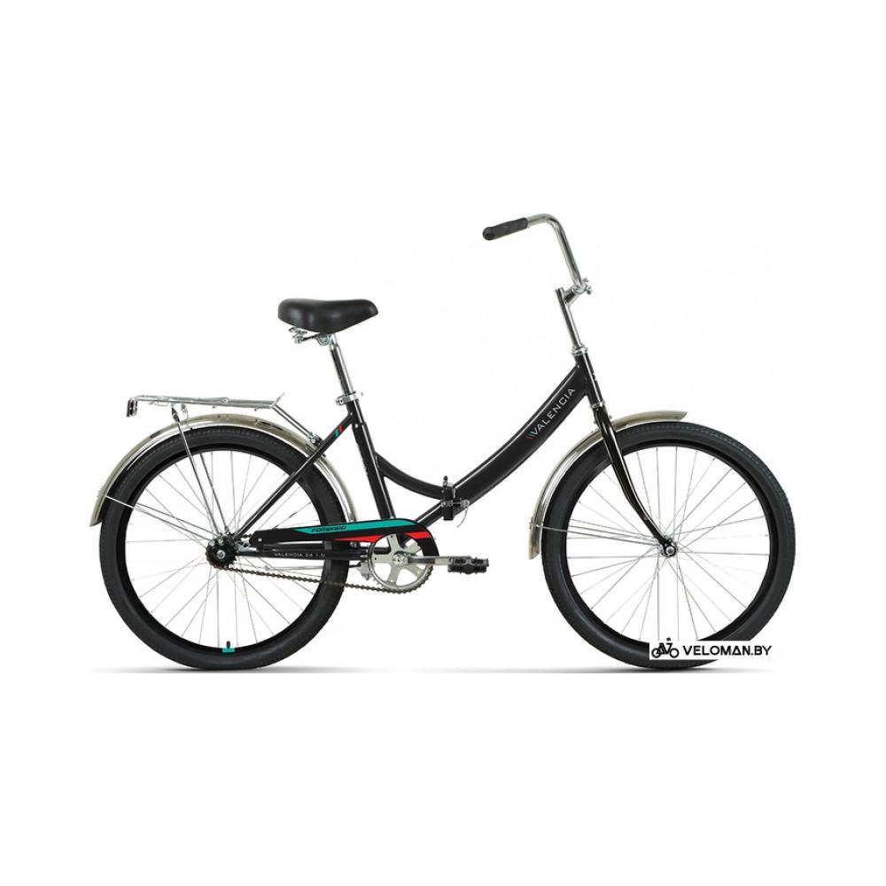 Велосипед городской Forward Valencia 24 1.0 2022 (черный)