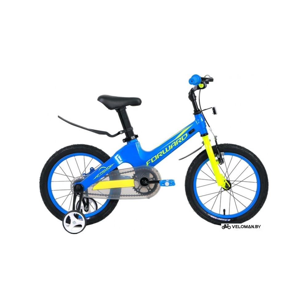 Детский велосипед Forward Cosmo 16 2020 (синий/желтый)