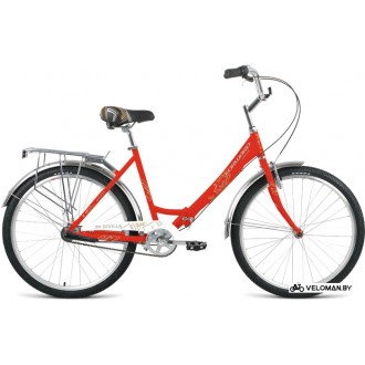 Велосипед городской Forward Sevilla 26 3.0 2022 (красный матовый/белый)