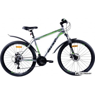 Велосипед горный AIST Quest Disc 26 р.20 2020 (серый/зеленый)
