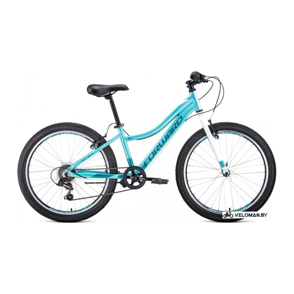 Велосипед горный Forward Jade 24 1.0 2020 (голубой)