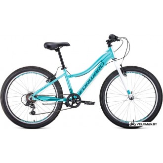 Велосипед горный Forward Jade 24 1.0 2020 (голубой)