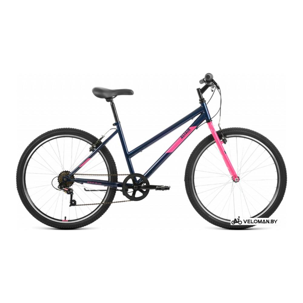 Велосипед Altair MTB HT 26 Low р.15 2022 (темно-синий/розовый)
