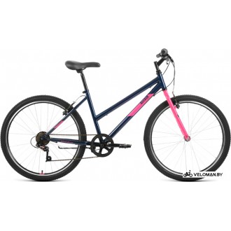 Велосипед горный Altair MTB HT 26 Low р.15 2022 (темно-синий/розовый)