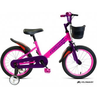 Детский велосипед Forward Nitro 18 2021 (розовый/фиолетовый)