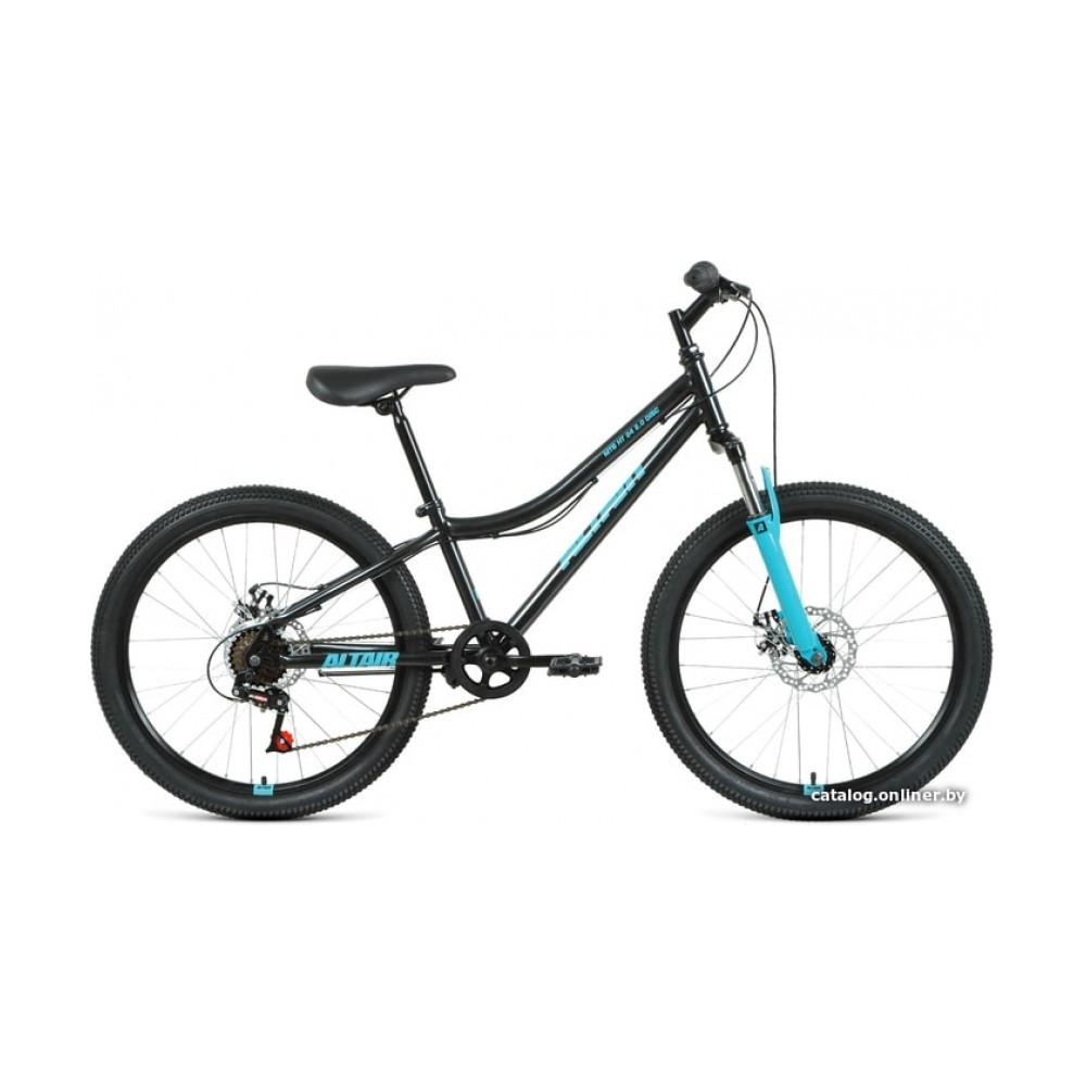 Велосипед горный Altair MTB HT 24 2.0 disc 2021 (черный)