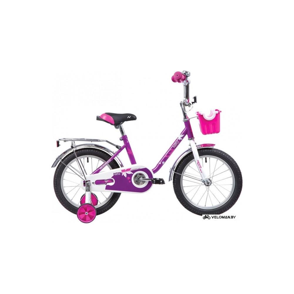 Детский велосипед Novatrack Maple 16 2019 164MAPLE.PR9 (сиреневый/белый)