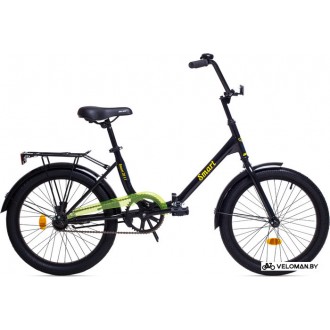 Велосипед городской AIST Smart 20 1.1 (черный/желтый, 2017)