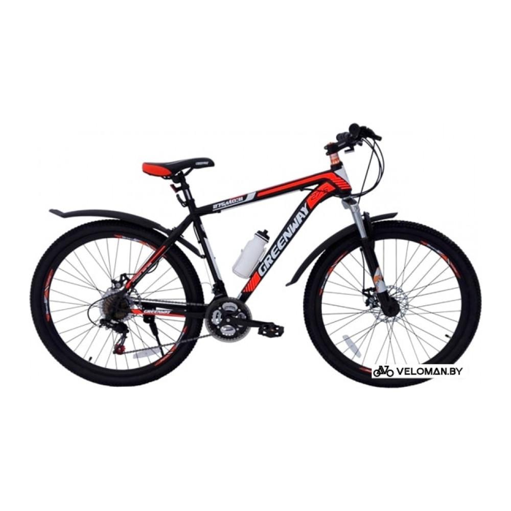Велосипед Greenway 26M031 р.19 2021 (черный/красный)