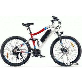 Электровелосипед горный Eltreco FS900 new (белый/красный)