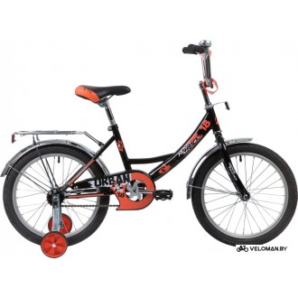 Детский велосипед Novatrack Urban 18 183URBAN.BK20 (черный/красный, 2020)