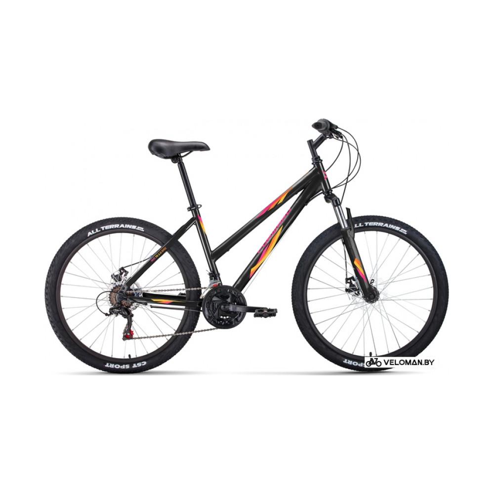 Велосипед горный Forward Iris 26 2.0 D 2022 (черный/розовый)