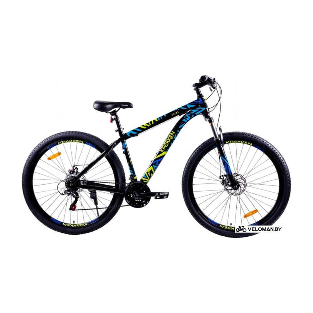 Велосипед горный Krakken Flint 29 р.18 2022 (черный/синий)
