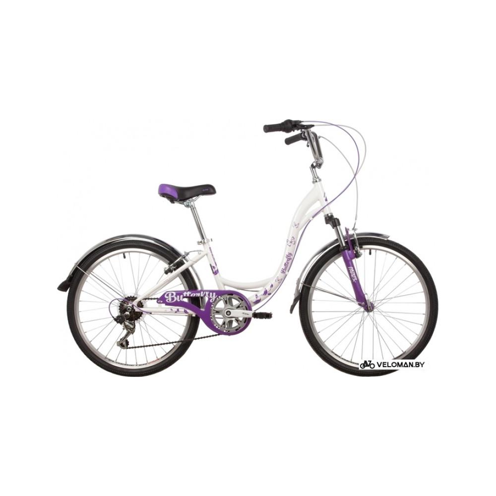 Велосипед Novatrack Butterfly 24 New р.11 2022 (фиолетовый)