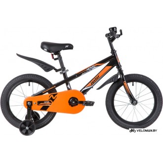 Детский велосипед Novatrack Juster 16 2023 165JUSTER.BK23 (черный)