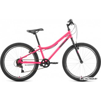 Велосипед горный Altair MTB HT 24 1.0 2022 (розовый/серый)
