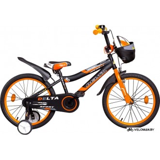 Детский велосипед Delta Sport 20 (черный/оранжевый, 2019)