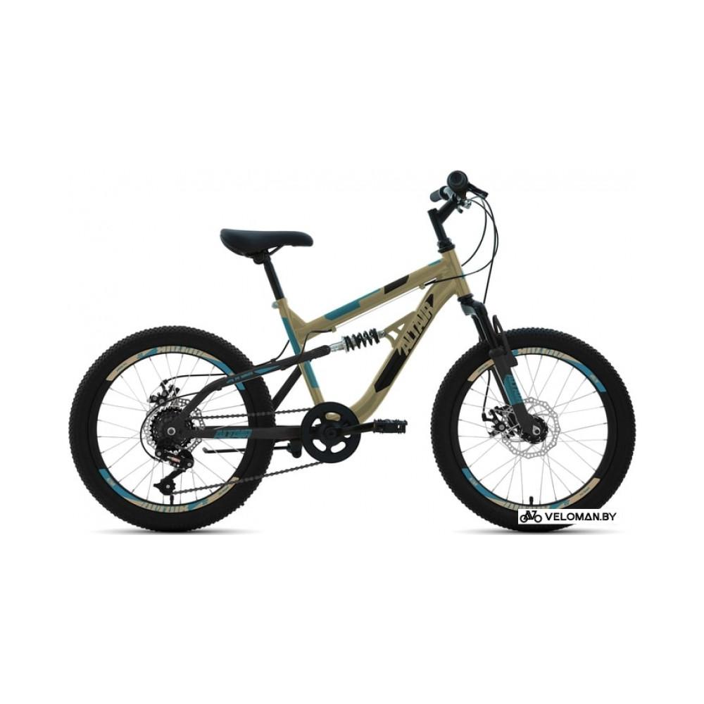 Детский велосипед Altair MTB FS 20 disc 2021 (бежевый)