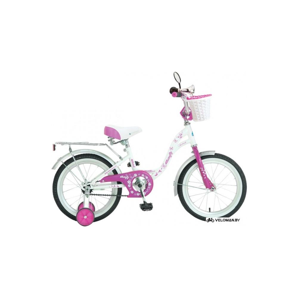 Детский велосипед Novatrack Butterfly 20 (белый/фиолетовый)