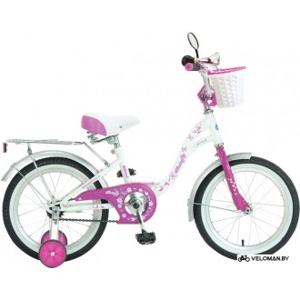 Детский велосипед Novatrack Butterfly 20 (белый/фиолетовый)