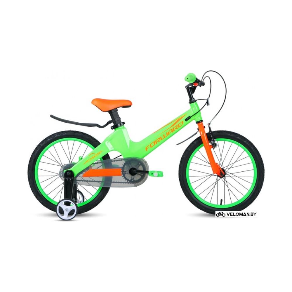Детский велосипед Forward Cosmo 16 2.0 2021 (салатовый/оранжевый)