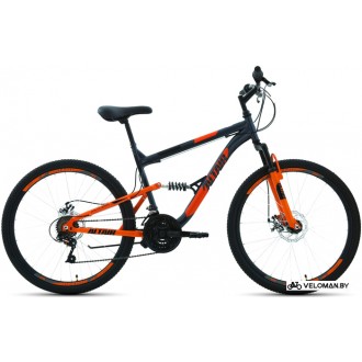 Велосипед Altair MTB FS 26 2.0 D р.16 2022 (темно-серый/оранжевый)