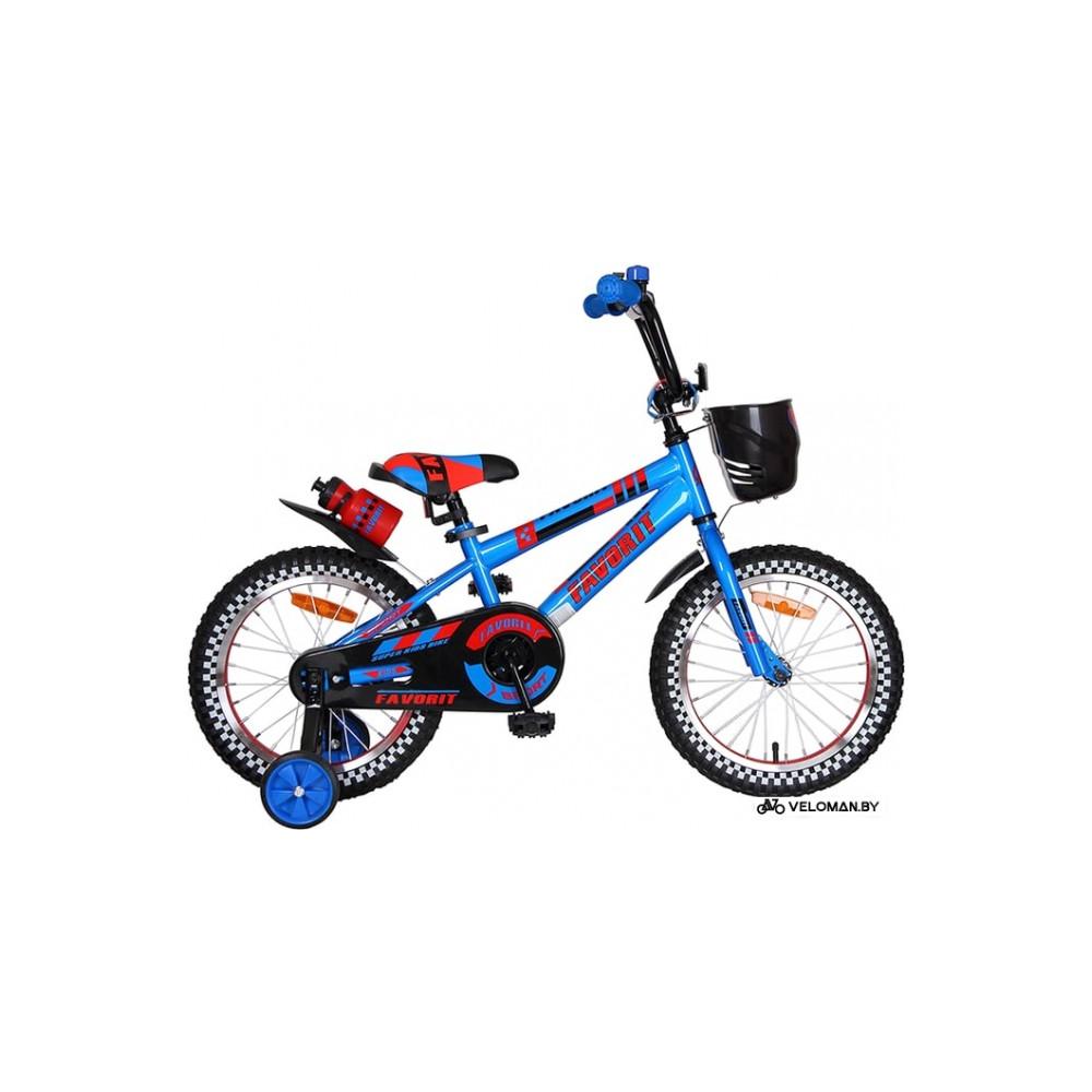 Детский велосипед Favorit New Sport 16 (синий, 2018)